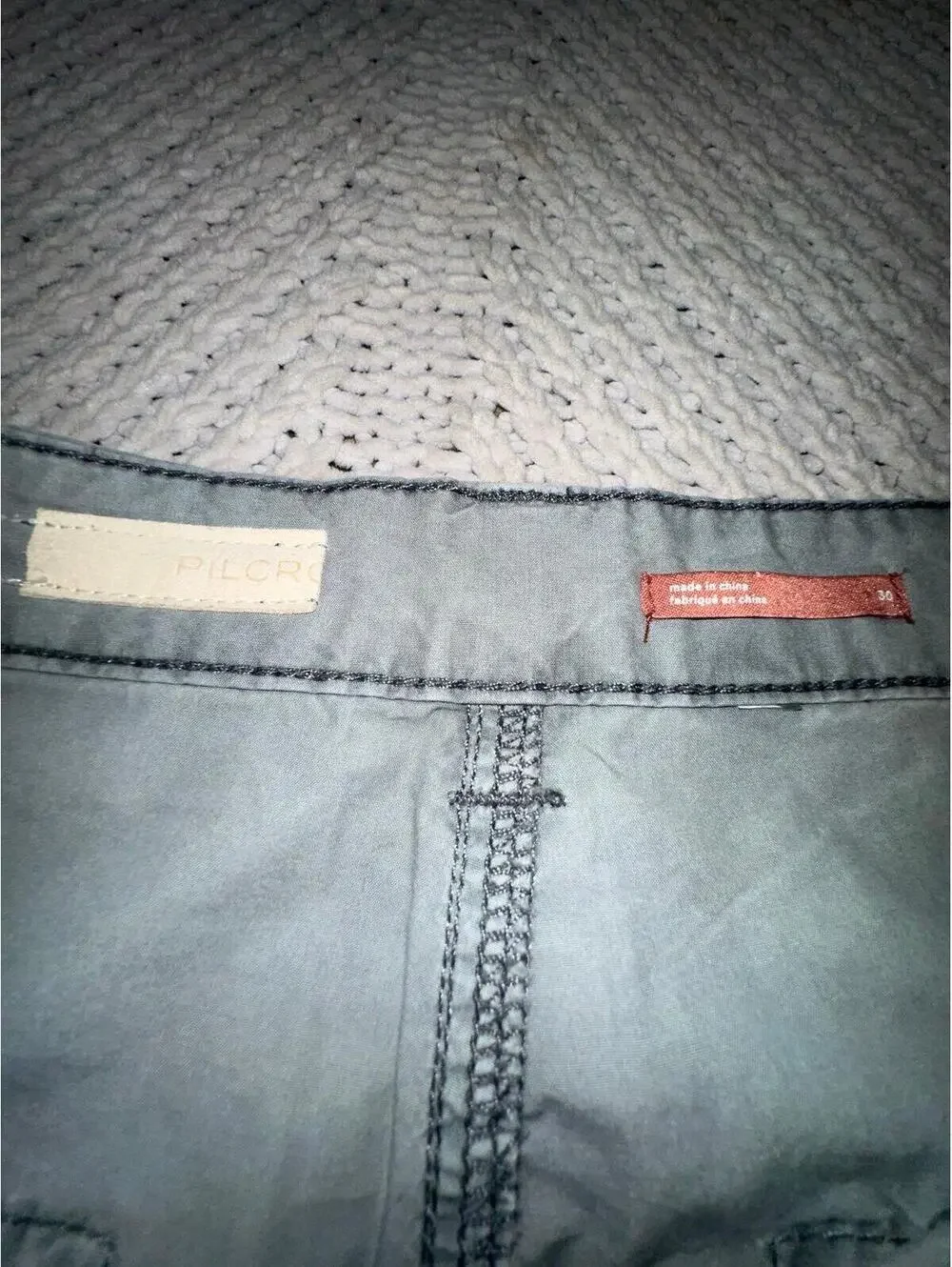Pilcro Anthropologie Gray Cargo Lightweight Utility Pants Cargo Women’s 30 - Picture 4 of 6
